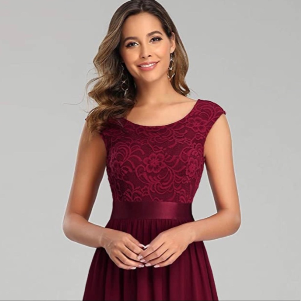 Last Call Before Donation: Burgundy Formal Dress